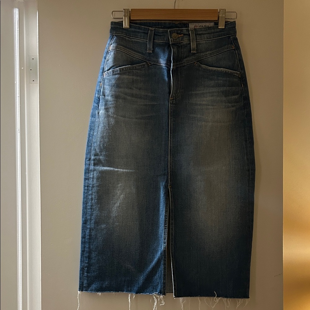 AG Adriano Goldschmied Blue Denim Skirt